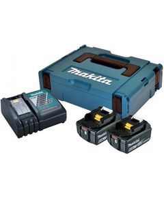 Makita Набір акумуляторів + зарядний пристрій 198116-4, LXT BL1860B x 2шт (18В, 6Ач) + DC18RC, кейс Makpac, фото  | SNABZHENIE.com.ua