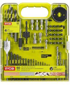 Ryobi Набір біт та свердел RAKDD60, 60 шт, фото  | SNABZHENIE.com.ua