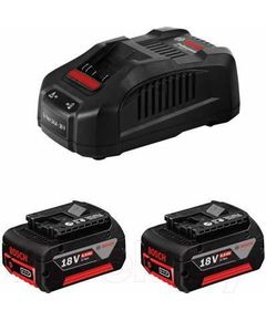 Bosch Акумуляторні батареї з ЗУ , комплект 2 шт, GBA 18Вх4.0A*год + GAL 18V-40, фото  | SNABZHENIE.com.ua