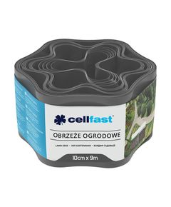 Cellfast Стрічка газонна, бордюрна, хвиляста, 10см x 9м, графіт, фото  | SNABZHENIE.com.ua