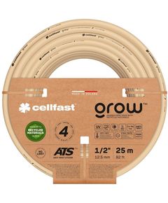 Cellfast Шланг садовий GROW 1/2" 25 м, 4 шарів, до 27 Бар, -20…+60°C, фото  | SNABZHENIE.com.ua