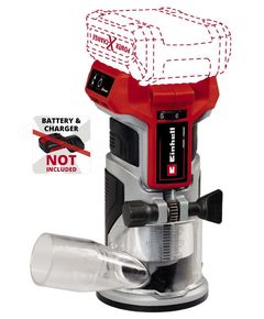 Einhell Фрезер кромковий TP-ET 18 Li BL - Solo акум., PXC, 18В, 6/8 мм, 10000-30000 об/хв, фото  | SNABZHENIE.com.ua