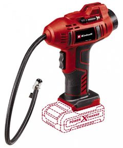 Einhell Компресор ручний акум CE-CC 18 Li - Solo, 18В, PXC, 12-10 та 8 л/хв, 11 бар, фото  | SNABZHENIE.com.ua
