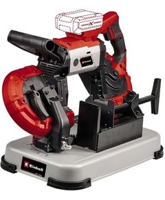 Einhell Пила стрічкова акумуляторна TE-MB 18/127 ULI - Solo, PXC 18В, 120м•хв, 115/127мм, 2 стрічки по металу 1141х13х0.65мм, LED, 12.66кг, без АКБ і ЗП, фото  | SNABZHENIE.com.ua