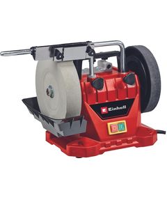Einhell Точило TC-WG 200, 125Вт, диск вологого заточування 200х32мм, шкіряний диск 180х30мм, 110об/хв, 7.33кг, фото  | SNABZHENIE.com.ua