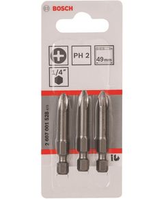 Bosch Біти Extra-Hart PH2, 49мм, 3шт, фото  | SNABZHENIE.com.ua
