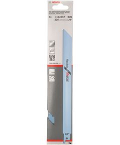 Bosch Полотно пиляльне для шабельної пилки по металу, S 1122 EF, 18TPI, 5шт, фото  | SNABZHENIE.com.ua
