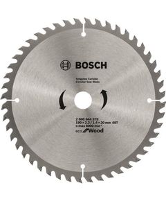 Bosch Диск пиляльний Eco for Wood 190x2.2x20-48T, фото  | SNABZHENIE.com.ua