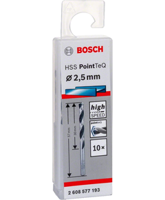 Bosch Свердло по металу HSS-PointTeQ, 2.5х30х57мм, 10шт, фото  | SNABZHENIE.com.ua