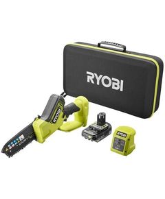 Ryobi Пила ланцюгова акумуляторна ONE+ HP RY18PSX15A-120T 18B 1х2А·год ЗП шина 15см безщіткова 6м/с 1.19кг кейс, фото  | SNABZHENIE.com.ua