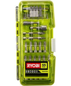 Ryobi Набір біт RAK55DK 55шт кейс, фото  | SNABZHENIE.com.ua