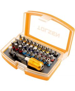Tolsen Біти, набір 32шт, 1/4", подовжувач магнітний, SL,PH,PZ, Torx, кейс, фото  | SNABZHENIE.com.ua