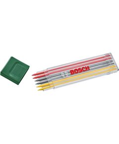 Bosch Грифелі для маркера глибокого отвору різнокольорові, 6 шт., фото  | SNABZHENIE.com.ua