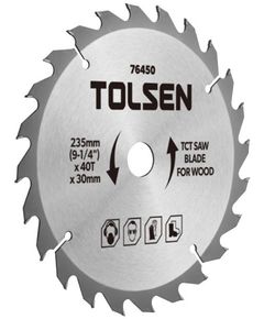 Tolsen Диск пильний по дереву, 235х40Tх30мм, фото  | SNABZHENIE.com.ua