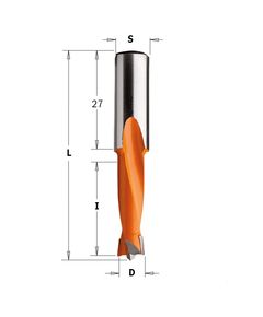 Сверло левое 5x27x57.5 мм, хвостовик 10 мм, CMT 310.050.12, фото  | SNABZHENIE.com.ua
