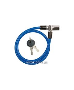Замок велосипедний VOREL: L= 8 мм Х 650 мм [12/120], фото  | SNABZHENIE.com.ua