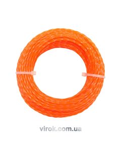 Жилка для триммера квадратная кручёная FLO : 2 мм х 15 м, фото  | SNABZHENIE.com.ua