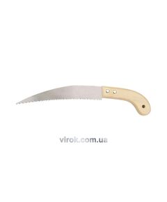 Садова ножівка VOREL з дерев'яною ручкою, L=250 мм, фото  | SNABZHENIE.com.ua