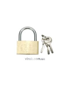 Замок навісний VOREL латунний дуговий, l=30 мм, фото  | SNABZHENIE.com.ua