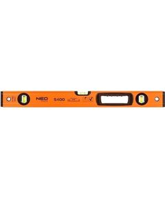 Neo Tools Рівень S 400 алюмінієвий, 60 см, 3 капсули, 1 отвір для рук, фото  | SNABZHENIE.com.ua