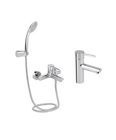 Комплект для ванной комнаты Qtap Spring Chrome: Смеситель QTSPRCRM006 +  Смеситель QTSPRCRM001, фото  | SNABZHENIE.com.ua