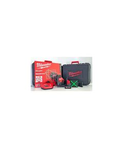 Нивелир лазерный аккумуляторный 3D MILWAUKEE M12 A3PLO-401C  (360˚, зелёный луч) (ЗП+1акк.Х4Ач+кейс), фото  | SNABZHENIE.com.ua