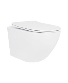 Унитаз подвесной Qtap Jay безободковый с сиденьем Soft-close QT07335175W, фото  | SNABZHENIE.com.ua