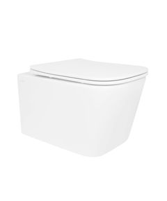 Унитаз подвесной Qtap Crow безободковый с сиденьем Soft-close QT05335170W, фото  | SNABZHENIE.com.ua