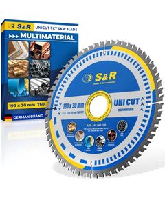 Диск пильный универсальный S&R UniCut Meister FWF 190х30х2,4 мм, фото  | SNABZHENIE.com.ua