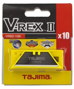 Лезвия для ножа TAJIMA (Япония) V-REX Razar Black трапециевидные черные 10 шт, фото  | SNABZHENIE.com.ua