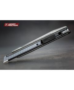 Нож строительный 9мм цельно металлический, автофиксатор Woodpecker FD-709, фото  | SNABZHENIE.com.ua