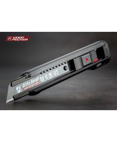 Нож строительный 18мм автофиксатор + стопор Woodpecker FD-7822, фото  | SNABZHENIE.com.ua