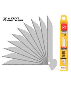 Лезвия для ножа 9мм угол 30° Woodpecker серые 10шт FP-930, фото  | SNABZHENIE.com.ua