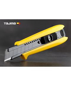 Нож строительный 18 мм TAJIMA (Япония) DC-L500YBL автоматический фиксатор, фото  | SNABZHENIE.com.ua