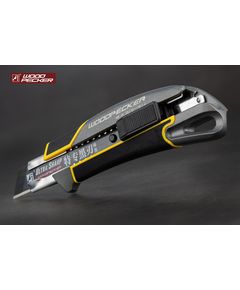 Нож строительный 18мм алюминиевая основа, автофиксатор Woodpecker  FD-7814, фото  | SNABZHENIE.com.ua