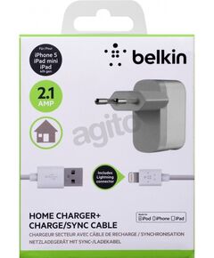Belkin USB MicroCharger (220V + Apple Lightning сable, USB 2.1Amp), фото  | SNABZHENIE.com.ua