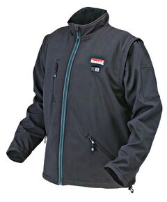 Makita DCJ200ZL Куртка з підігрівом, акумуляторна, Li-ion, 18 В CXT, L, 1,57 кг, фото  | SNABZHENIE.com.ua