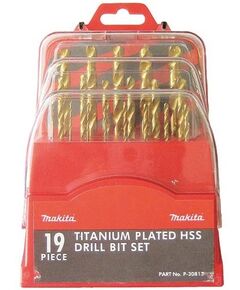 Makita 19 шт (P-30813) с покрытием нитрида титана 1-10мм, фото  | SNABZHENIE.com.ua