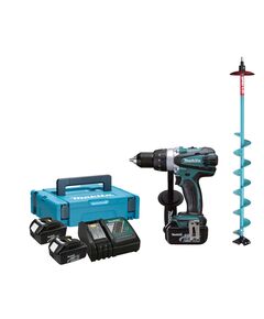 Makita DDF 458 + бур для льда, фото  | SNABZHENIE.com.ua