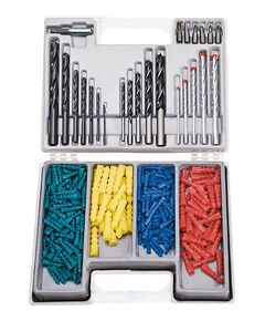 Набор сверл для металла, бетона и дерева, 27 шт. + дюбели Top Tools, фото  | SNABZHENIE.com.ua