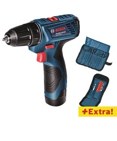 Bosch GSR 120-Li + набор 11 бит и 12 сверел, фото  | SNABZHENIE.com.ua