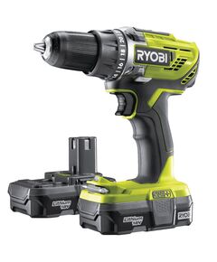 Ryobi Шуруповерт ONE + R18DD3-213S акумуляторний, 18В Li-Ion, 2-скор. 2х1.3Aч, 13мм, сумка, фото  | SNABZHENIE.com.ua