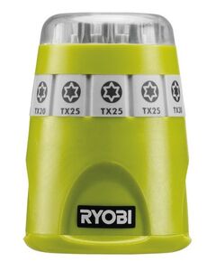 Ryobi Набір біт RAK10TSD, 10 од., 9х25мм: ТХ10 / 3х20 / 3х25 / 30/40, тримач 60мм, фото  | SNABZHENIE.com.ua