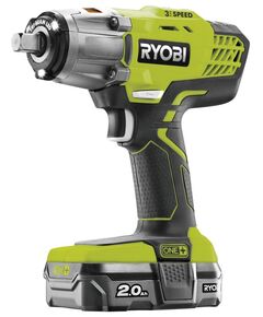 Ryobi Гайковерт ударний ONE + R18iW3-120S 18В, 1/2 '' 3-х скорост., 1x2.0 а / ч, фото  | SNABZHENIE.com.ua