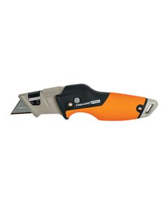 Fiskars Ніж будівельний CarbonMax, трапецієвидне висувне лезо, 185 мм, 200г, фото  | SNABZHENIE.com.ua