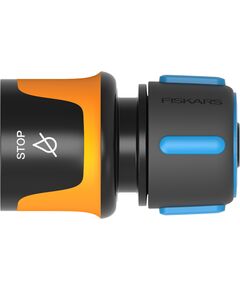 Fiskars Конектор для шлангу з аквастопом 13-15мм(1/2-5/8") Watering, фото  | SNABZHENIE.com.ua