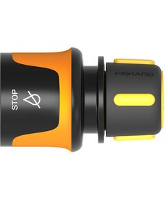 Fiskars Конектор шлангу 9мм (3/8")  з автостопом Watering, фото  | SNABZHENIE.com.ua