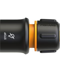 Fiskars Конектор для шлангу SOL  13-15мм(1/2-5/8") з автостопом LB30 Watering, фото  | SNABZHENIE.com.ua