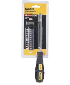 Stanley Викрутка 10 Way Flexible для насадок 1/4", з гнучким стрижнем + 10 насадок, фото  | SNABZHENIE.com.ua