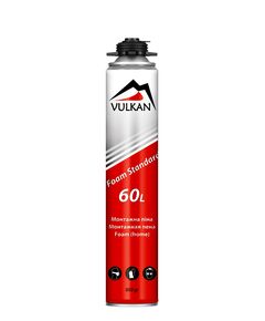 VULKAN Піна монтаж. ручна +5+30° 750мл (вихід 60л) Home, фото  | SNABZHENIE.com.ua